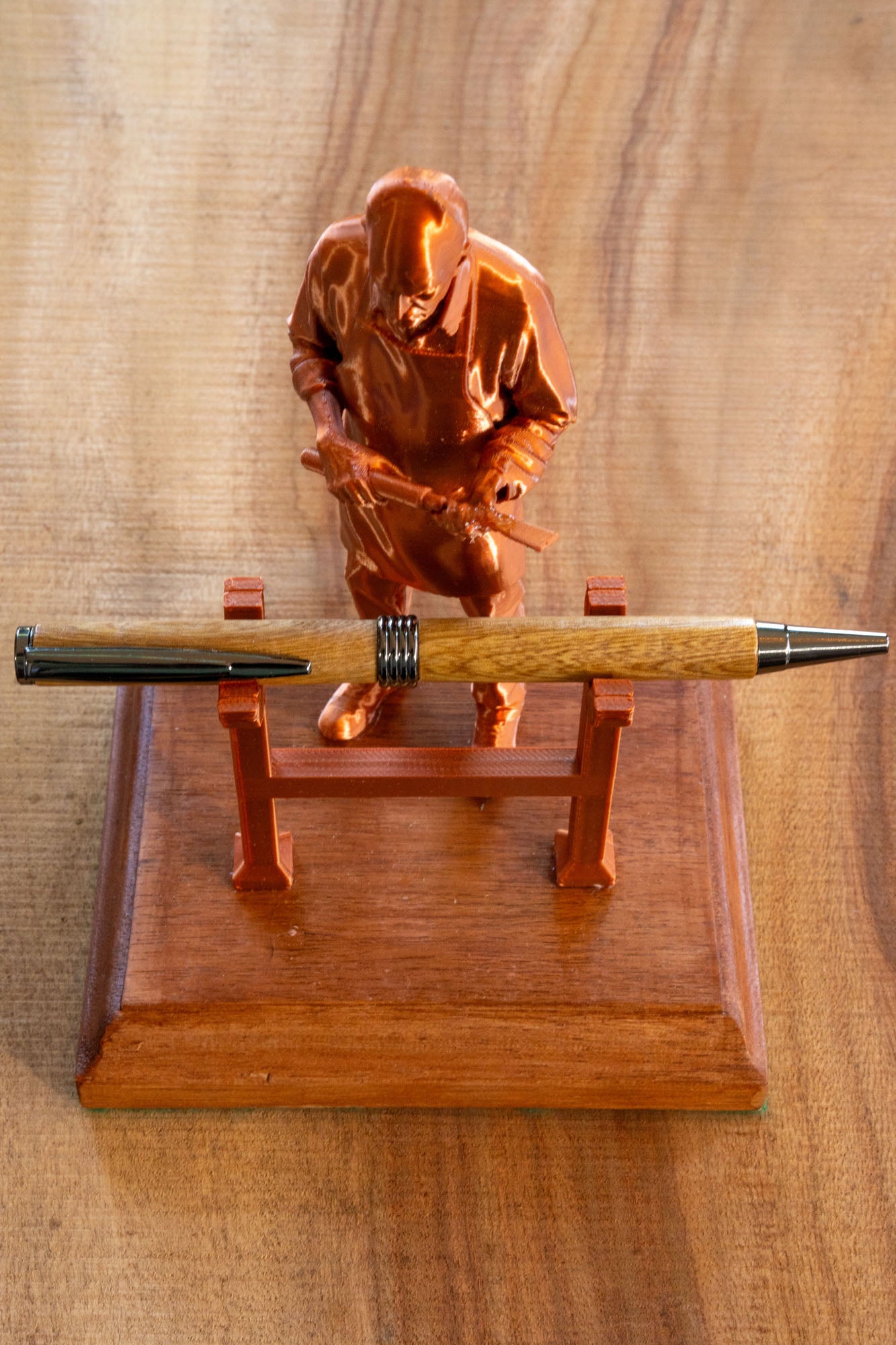 Syd at the Lathe Pen Display Stand